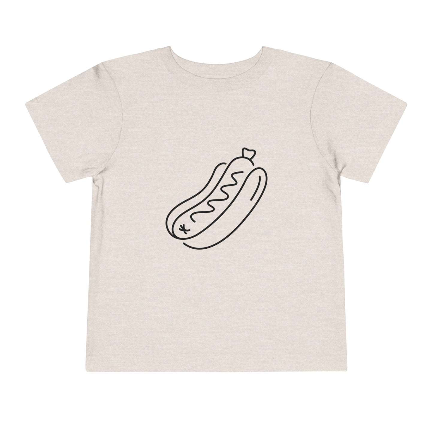 Tasty Hot Dog Print Toddlers T-Shirt