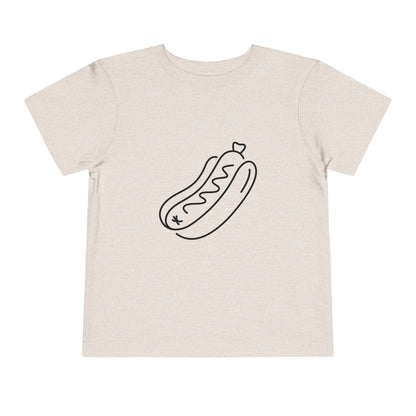 Tasty Hot Dog Print Toddlers T-Shirt