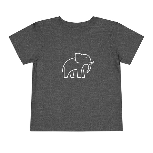 Standing Elephant Print Toddlers T-Shirt