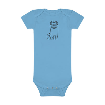 Standing Red Panda Print Baby Onesies