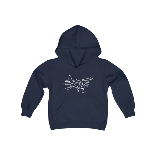 Little Airplane Print Kids Hoodie