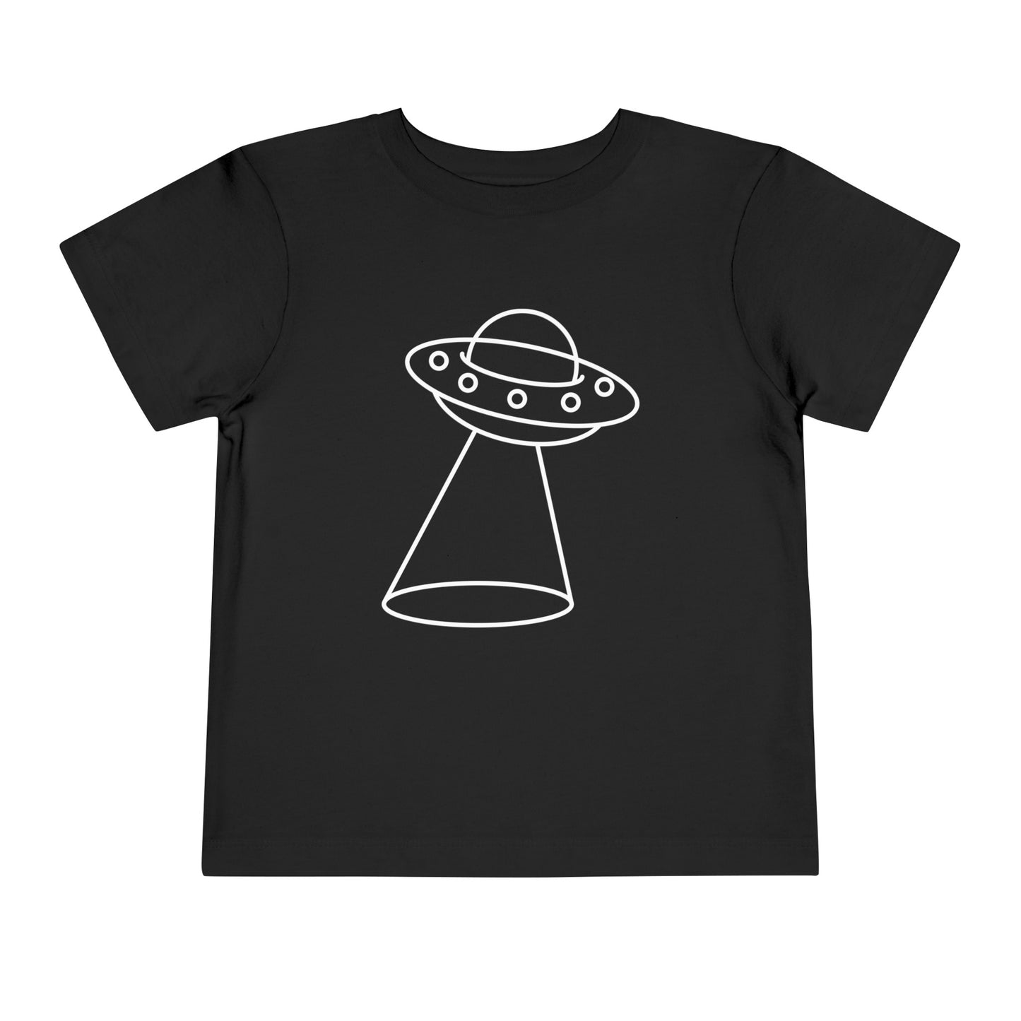 UFO with a Beam of Light Print Kids T-Shirt