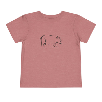 Hippo Print Toddlers T-Shirt