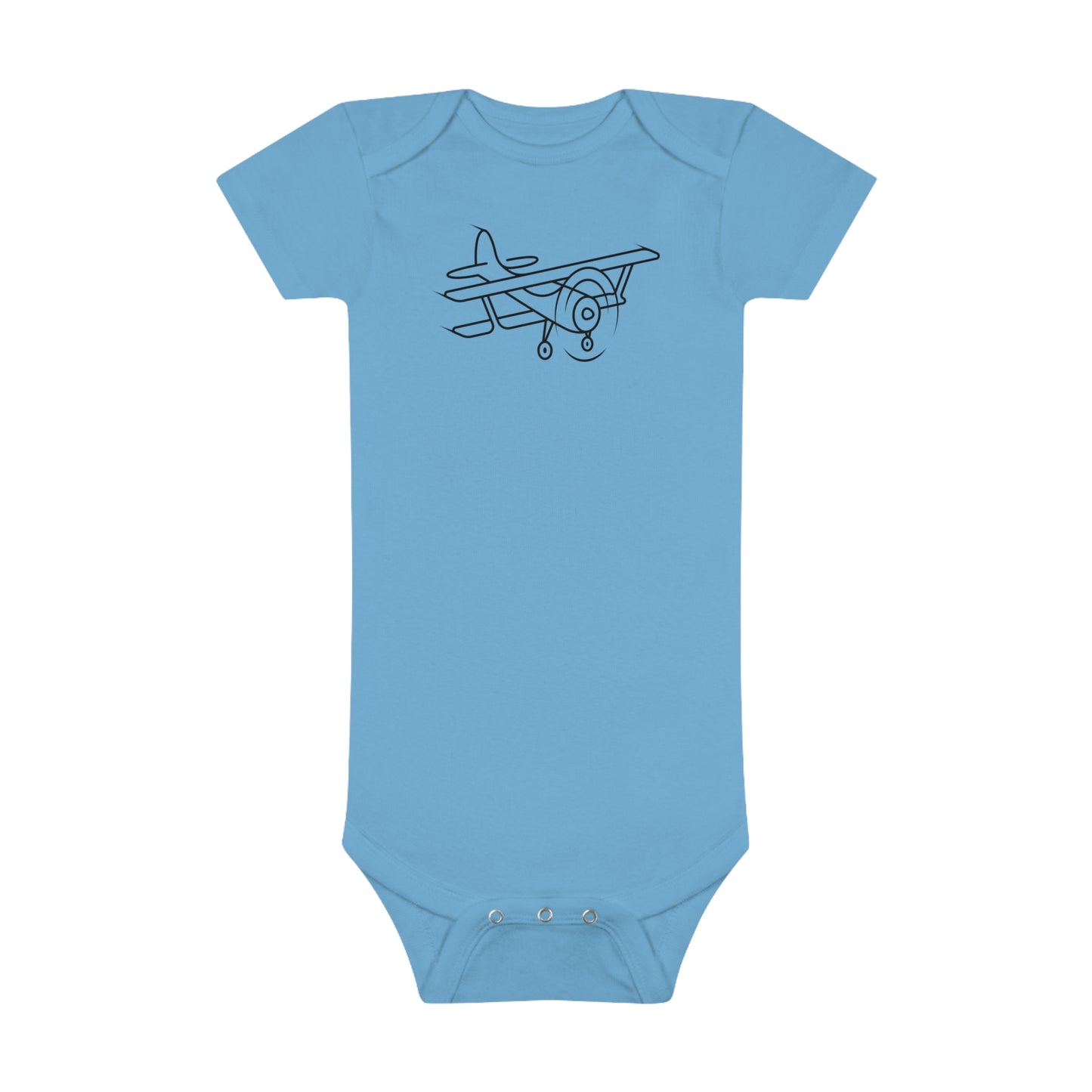 Little Airplane Print Baby Onesies