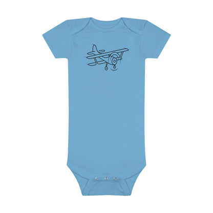 Little Airplane Print Baby Onesies