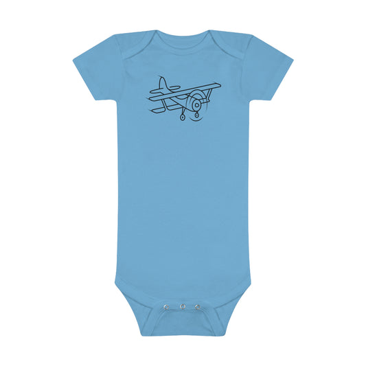 Little Airplane Print Baby Onesies