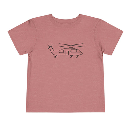 Flying Helicopter Print Kids T-Shirt