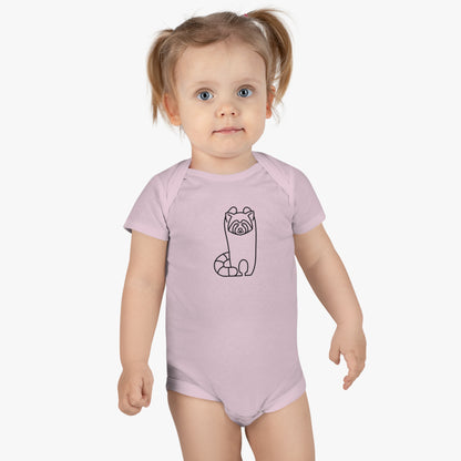 Standing Red Panda Print Baby Onesies