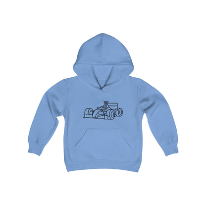 Zooming Race Car Print Kids Hoodie