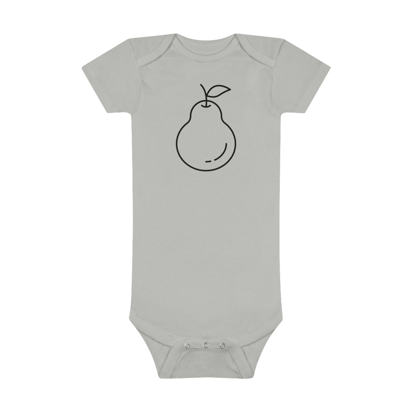 Smiling Pear Print Baby Onesies