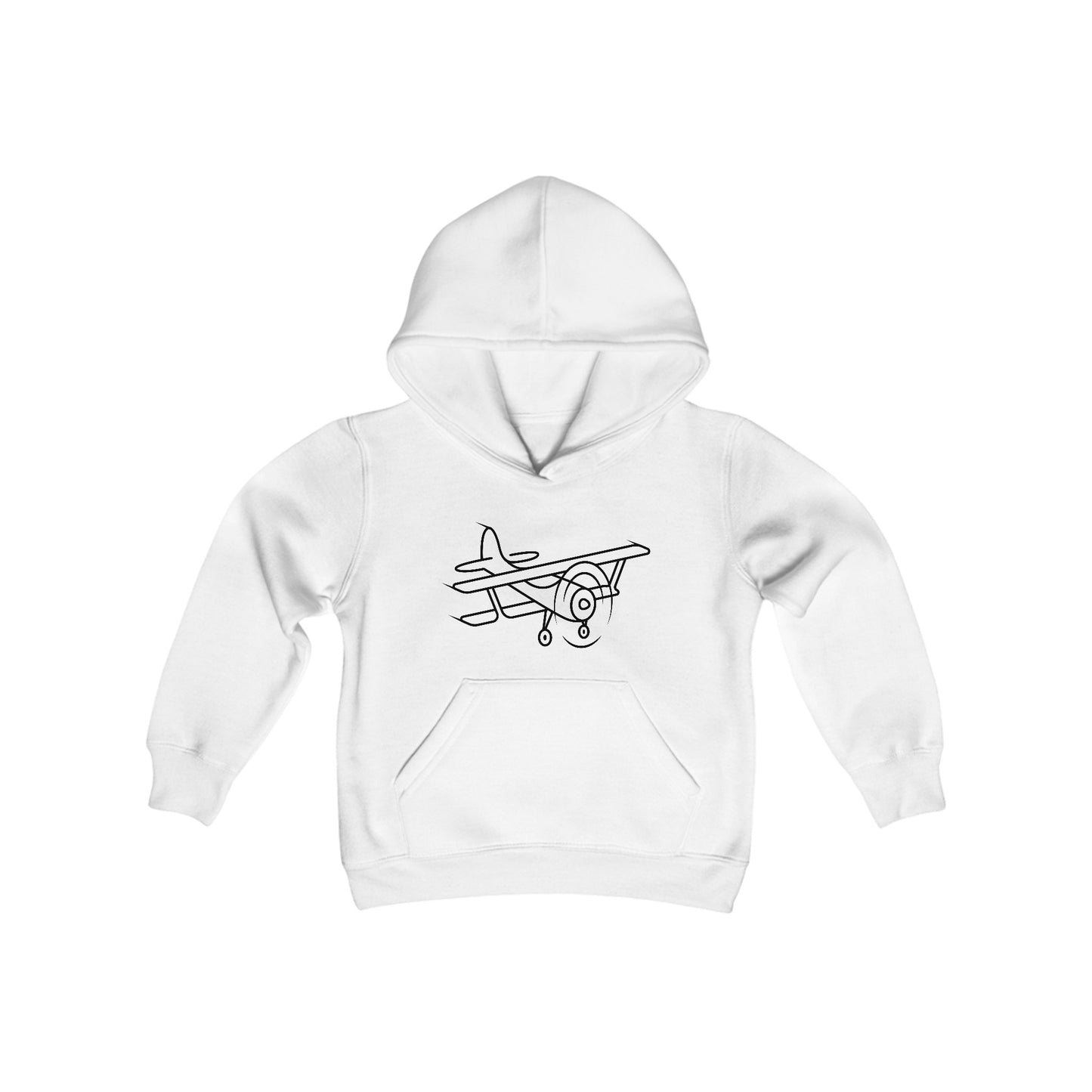 Little Airplane Print Kids Hoodie