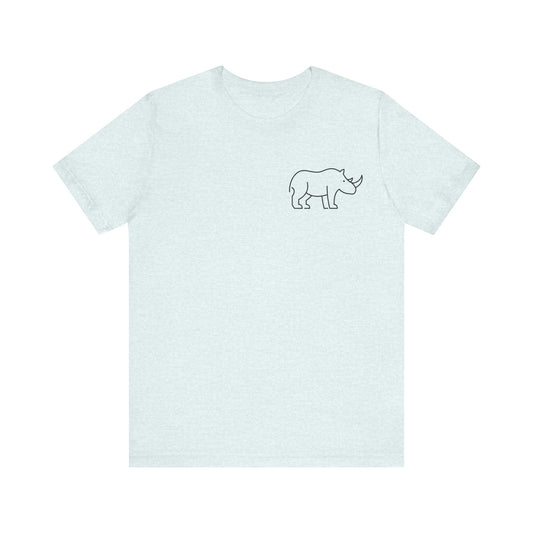 Rhino Print Men & Women T-Shirt