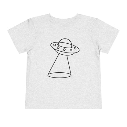 UFO with a Beam of Light Print Kids T-Shirt