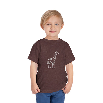 Giraffe Print Toddlers T-Shirt