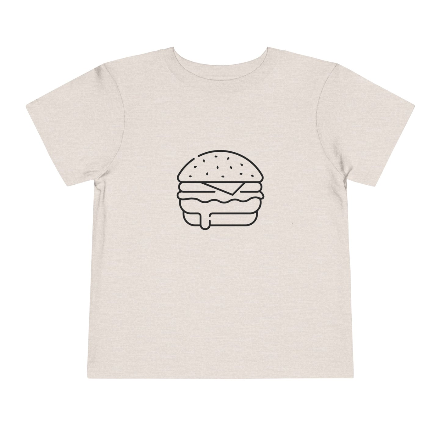 Yummy Burger Print Toddlers T-Shirt