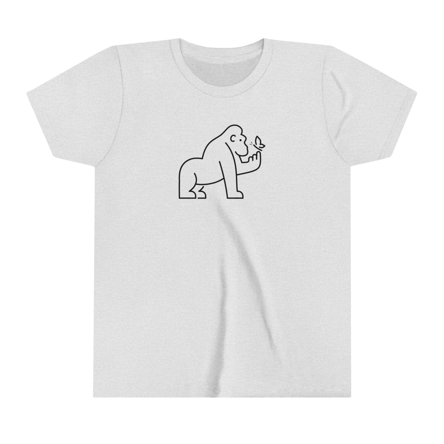 Gorilla Holding Butterfly Youth T-Shirt