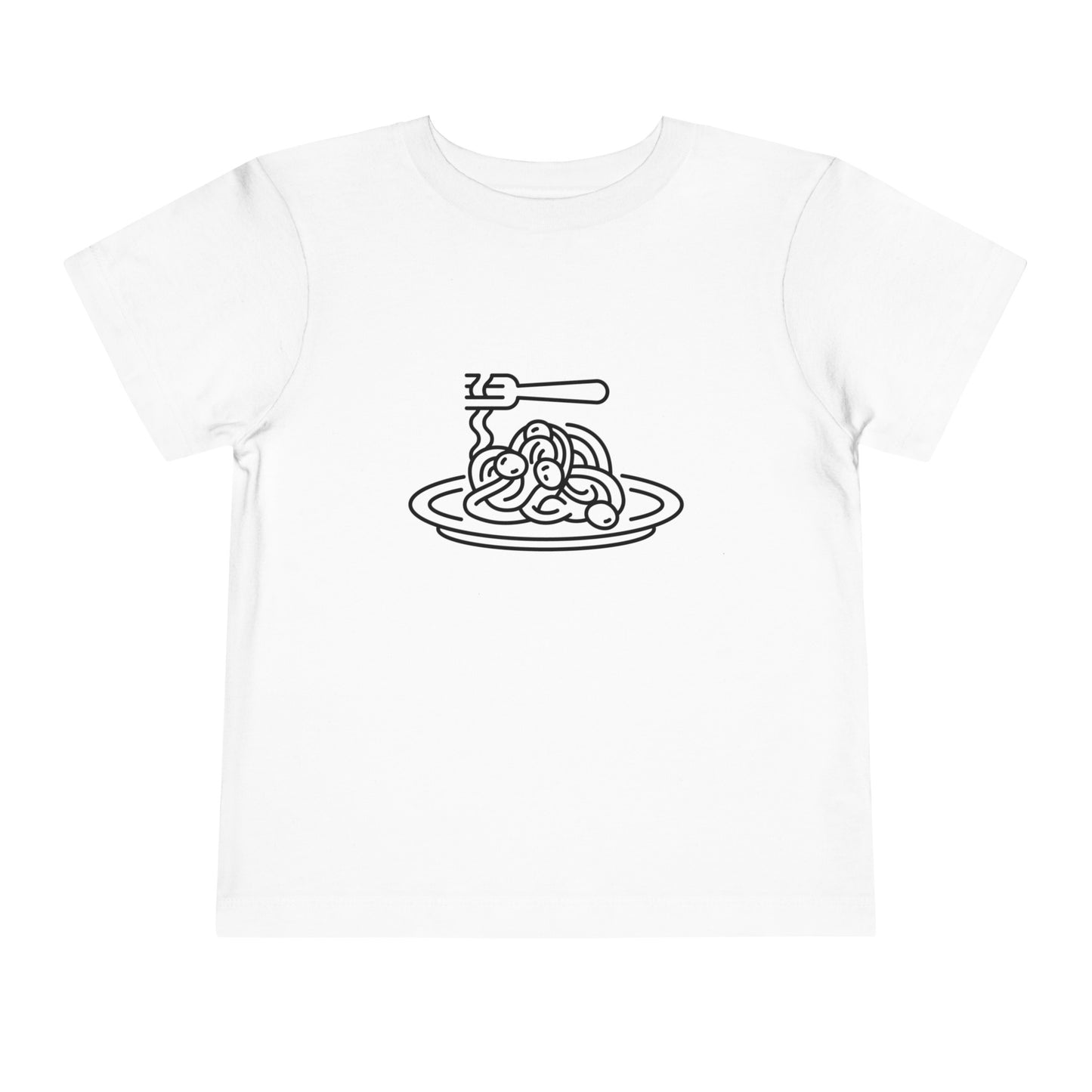 Spaghetti Dinner Print Toddlers T-Shirt