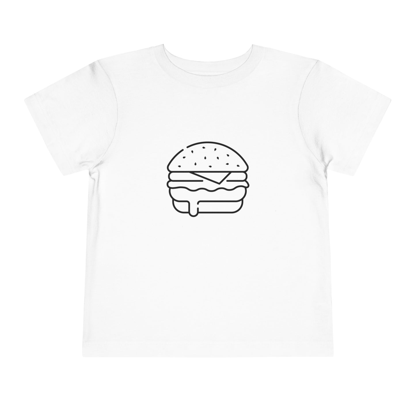 Yummy Burger Print Toddlers T-Shirt