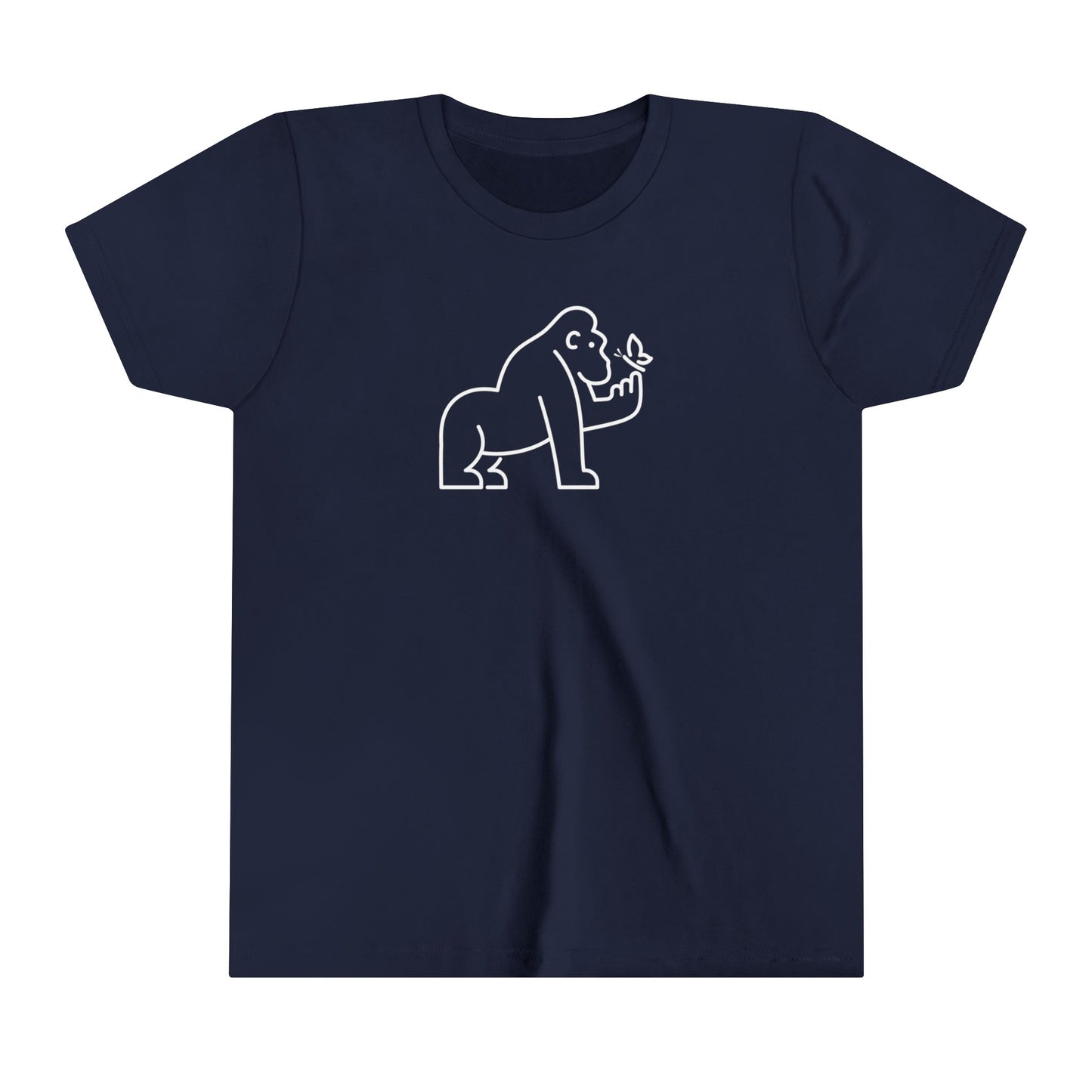 Gorilla Holding Butterfly Youth T-Shirt