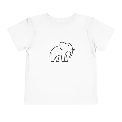 Standing Elephant Print Toddlers T-Shirt