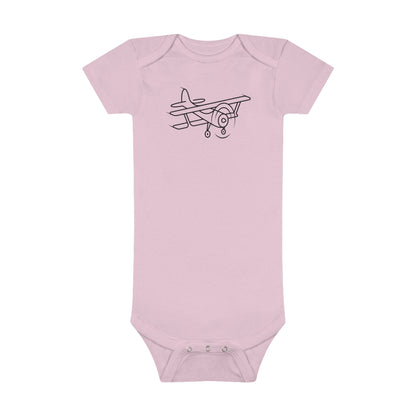 Little Airplane Print Baby Onesies