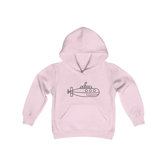 Submarine Print Kids Hoodie