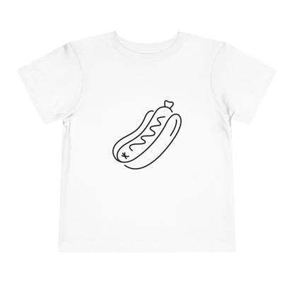 Tasty Hot Dog Print Toddlers T-Shirt