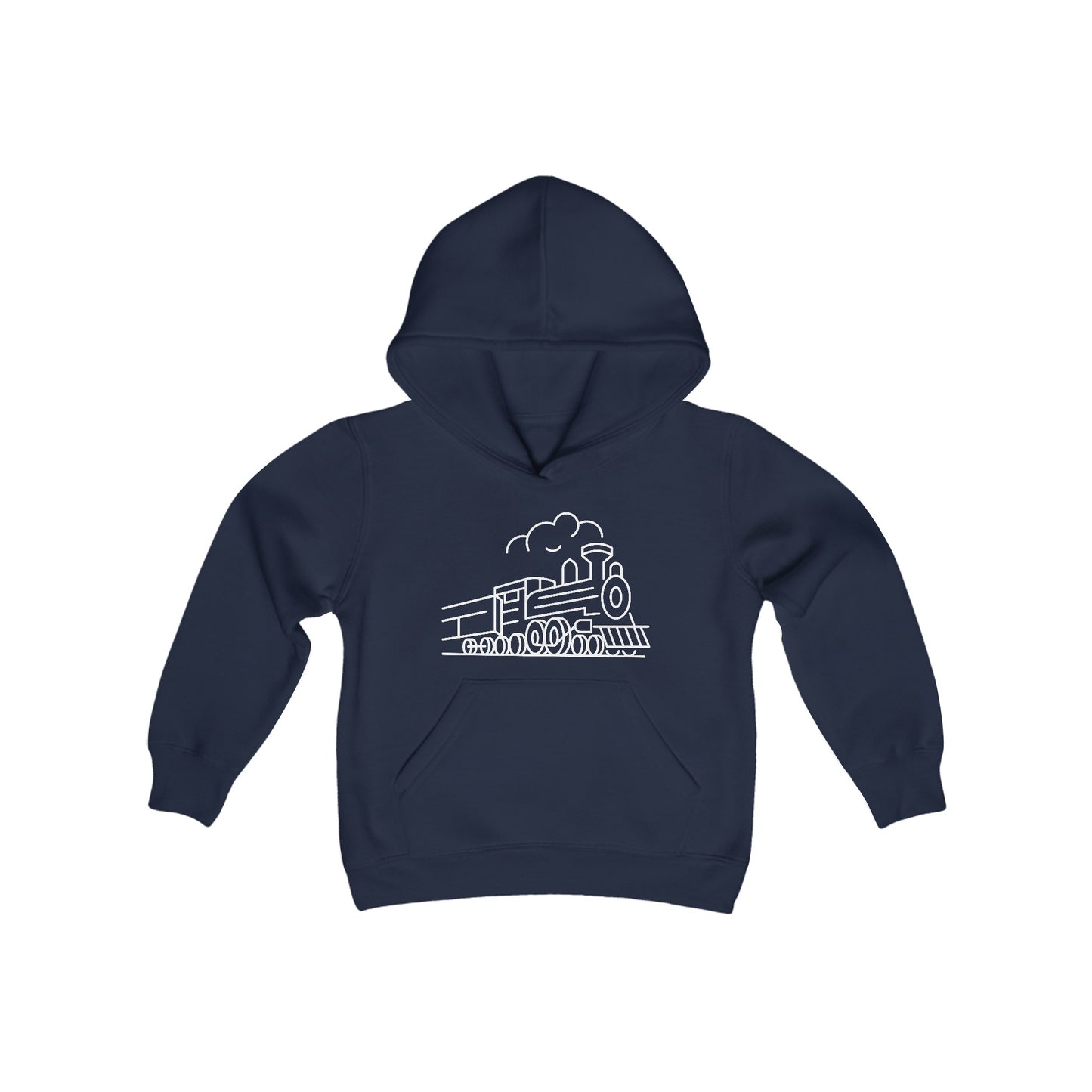 Choo-Choo Train Print Kids Hoodie