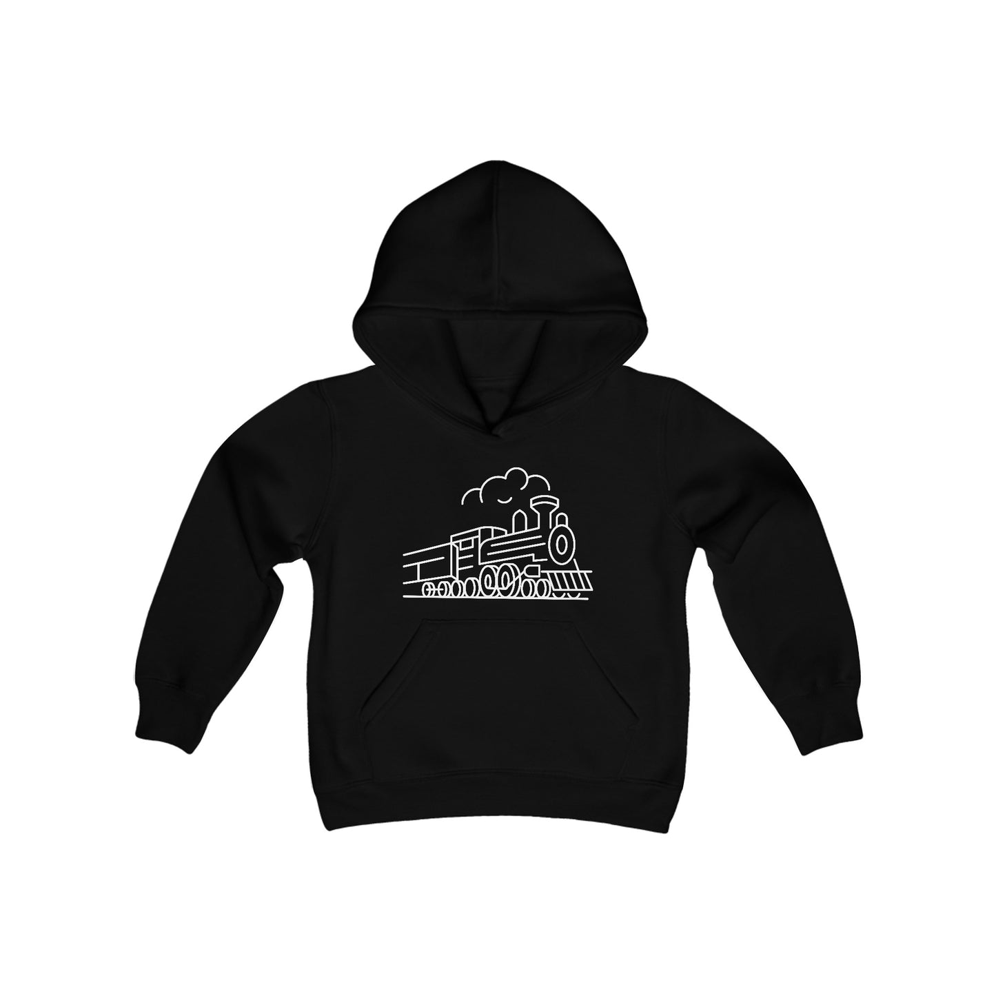 Choo-Choo Train Print Kids Hoodie