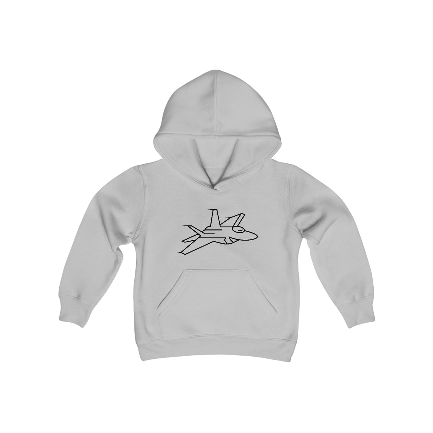 Fighter Jet Print Kids Hoodie