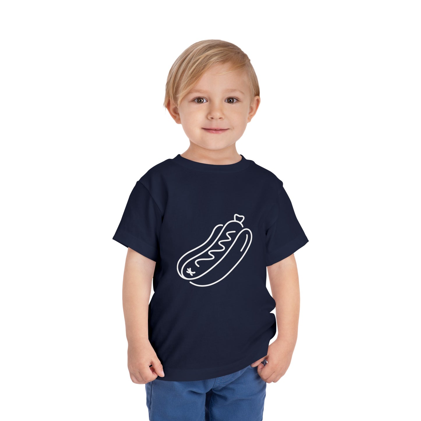 Tasty Hot Dog Print Toddlers T-Shirt