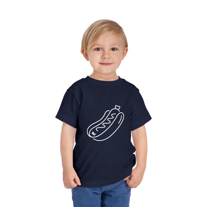 Tasty Hot Dog Print Toddlers T-Shirt