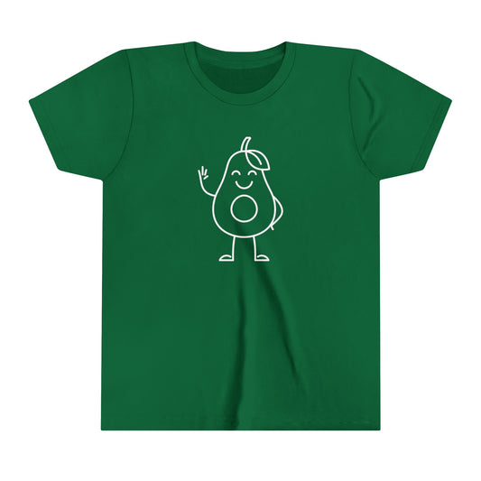 Avocado Person Print Youth T-Shirt