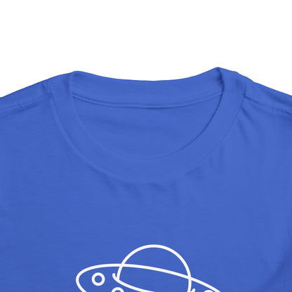 UFO with a Beam of Light Print Kids T-Shirt