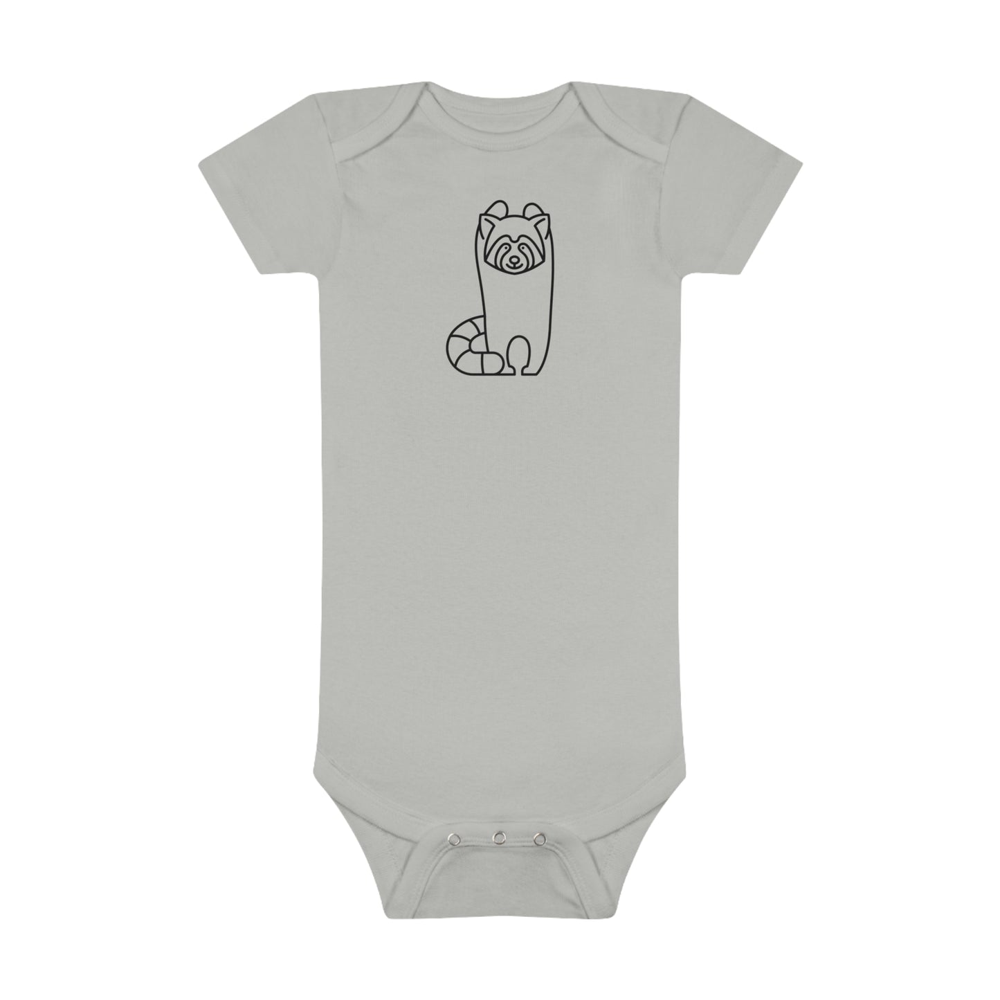 Standing Red Panda Print Baby Onesies