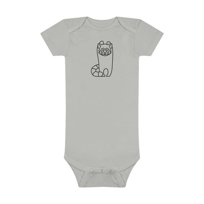 Standing Red Panda Print Baby Onesies