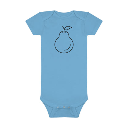 Smiling Pear Print Baby Onesies