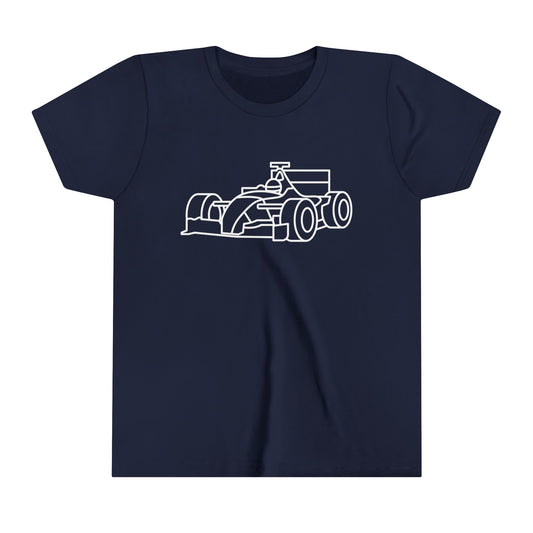 Zooming Race Car Youth T-Shirt