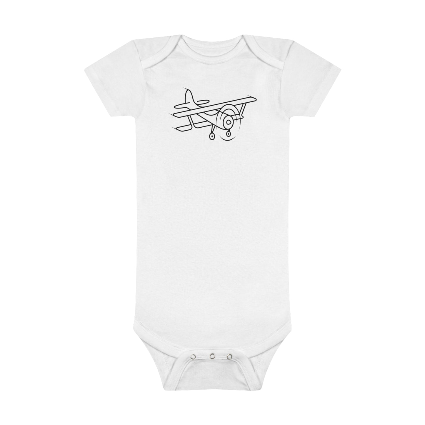 Little Airplane Print Baby Onesies