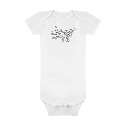 Little Airplane Print Baby Onesies