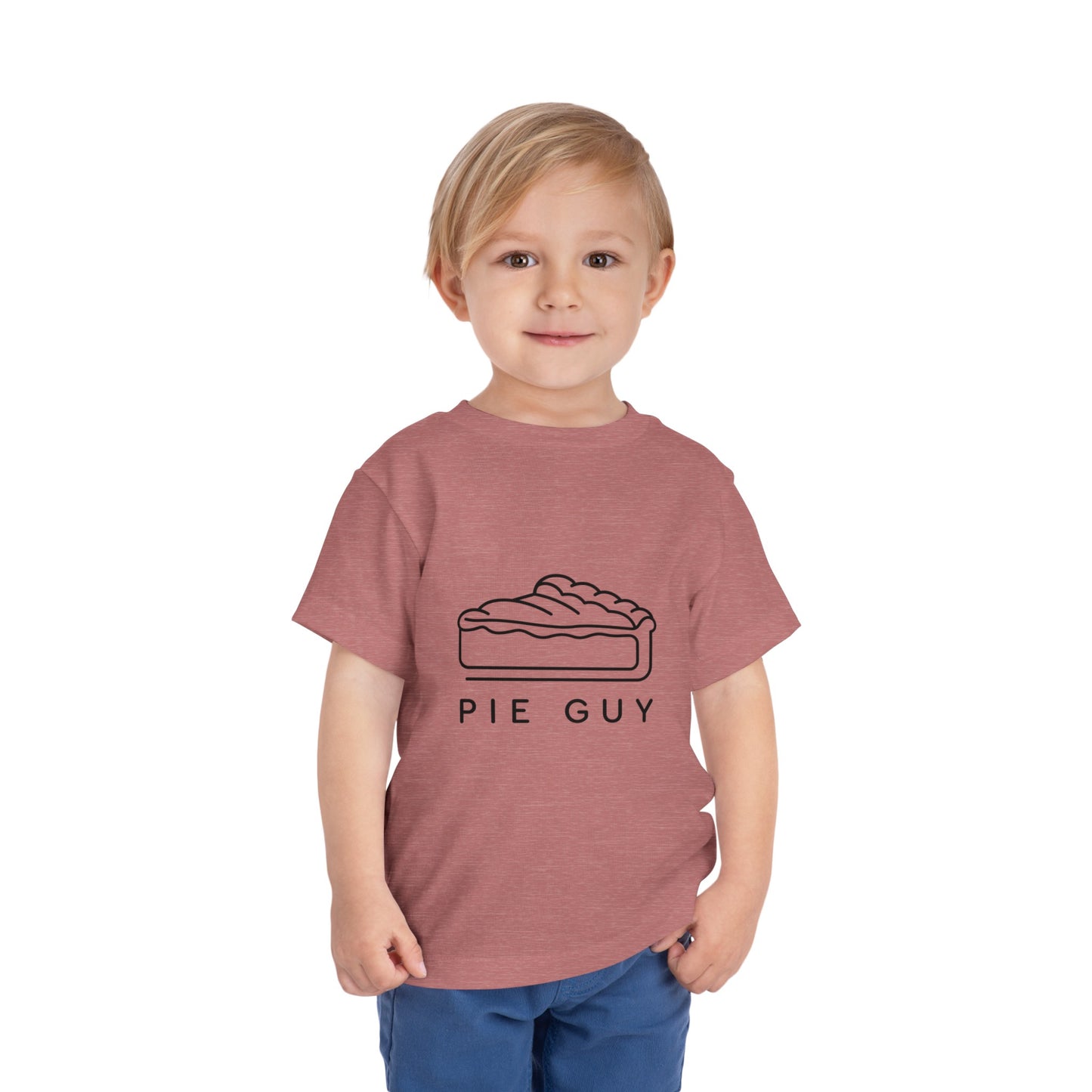 Pie Guy Print Toddlers T-Shirt